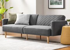 Futon Sofa Bed, 77.5", Couch, Small Sofa, Sleeper Sofa, Loveseat, Mid Century Modern Futon Couch, Sofa Cama, Couches for Living Room
