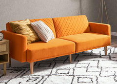 Futon Sofa Bed, 77.5", Couch, Small Sofa, Sleeper Sofa, Loveseat, Mid Century Modern Futon Couch, Sofa Cama, Couches for Living Room