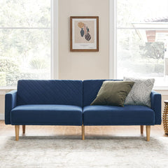 Futon Sofa Bed, 77.5", Couch, Small Sofa, Sleeper Sofa, Loveseat, Mid Century Modern Futon Couch, Sofa Cama, Couches for Living Room