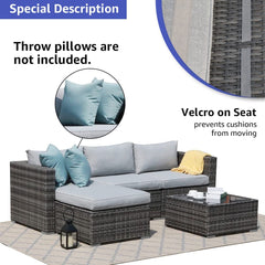 5 Piece Patio Furniture Set