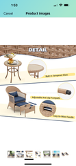 3 pieces Bistro Set