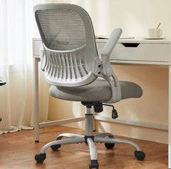 Office Chair, Desk Chair, Ergonomic Home Office Desk Chairs, Computer Chair with Flip up Armrests, Mesh Desk Chairs with Wheels, Office Desk Chair, Mid-Back Task Chair with Ergonomic Lumbar Support