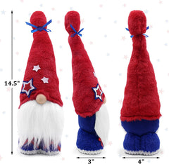 4th of July Gnomes Decor, Patriotic Tomte Plush, Independence Day Gnomes Plush, Memorial Day Nisse Handmade Scandinavian, Elf Dwarf Home Collection, July 4th Tiered Tray Decorations