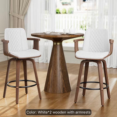2 Pcs Luxury wooden Bar stools