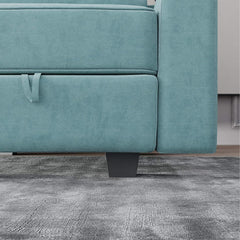 Reversible Sectional Sofa L Shaped Couch with Storage Convertible Modular Sofa with Chaise,Aqua Blue