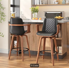 2 Pcs Luxury wooden Bar stools