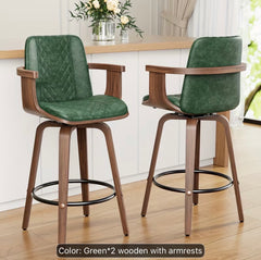 2 Pcs Luxury wooden Bar stools