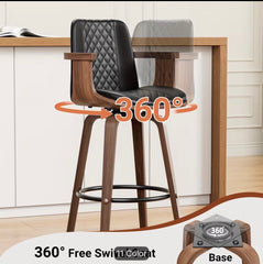 2 Pcs Luxury wooden Bar stools