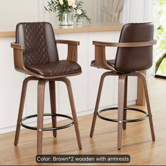 2 Pcs Luxury wooden Bar stools